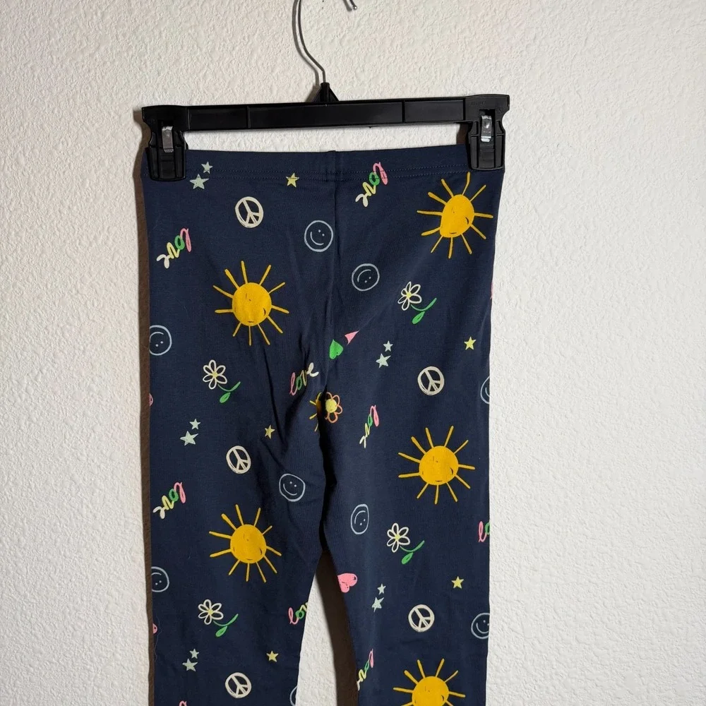 Old Navy Leggings Girls XL (14-16) Multicolor Printed Logo Cotton Running Yoga‎